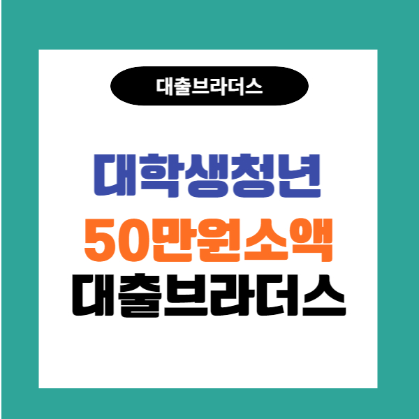 대학생 50만원 소액대출